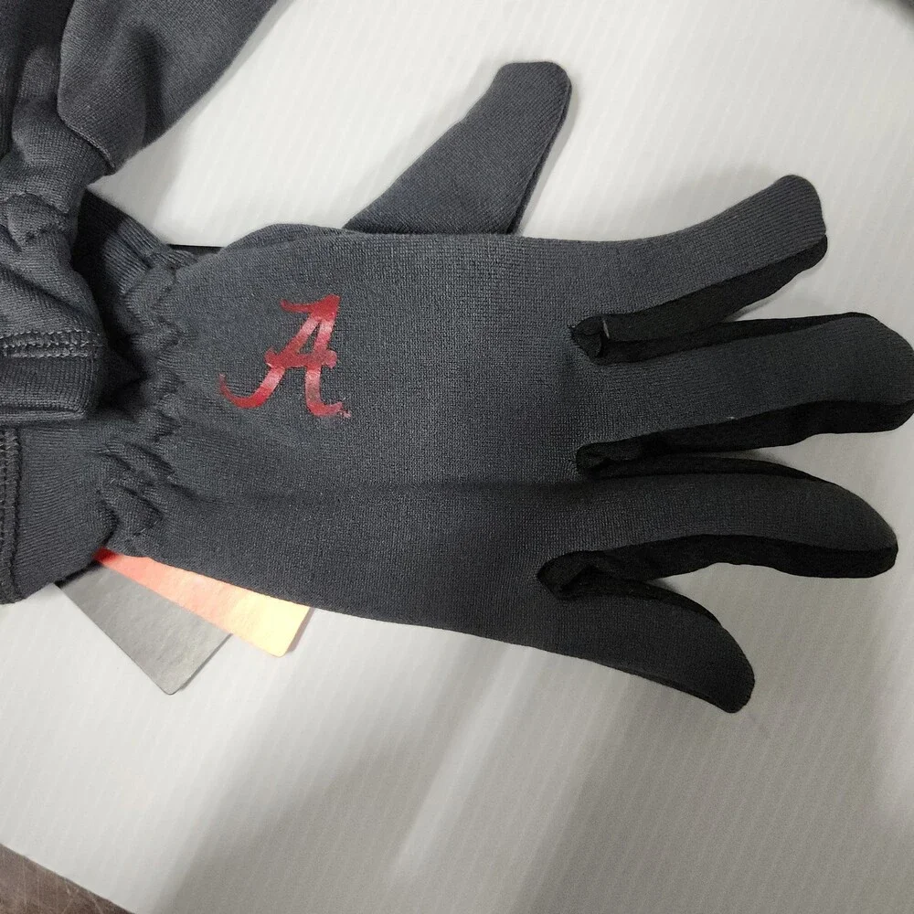 Nike Alabama Crimson Tide Gloves Therma-Fit Youth Size 4/7 Insulated Fleece 126